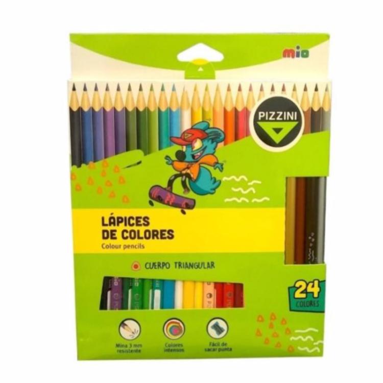 LAPICES ACUARELABLES 24 COLORES TRIANGULARES
