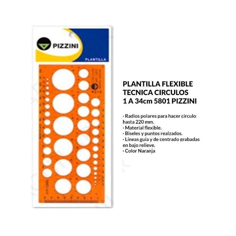 Plantilla Pizzini Circulos 5801