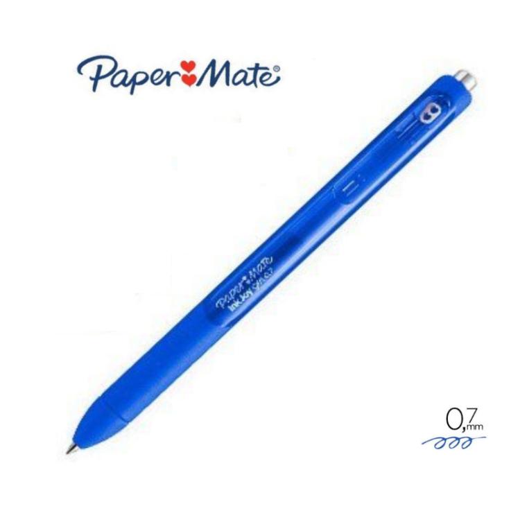 Boligrafo Paper Mate Gel 0,7 Azul Retractil