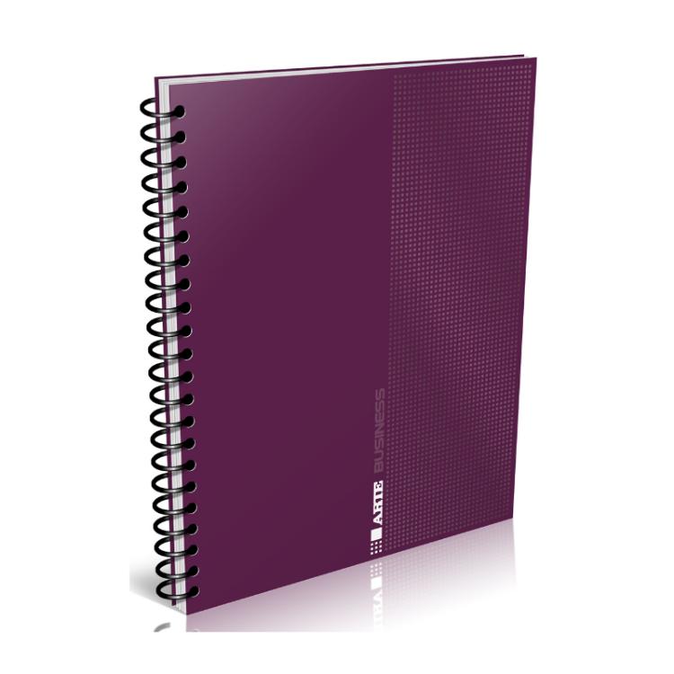 Cuaderno con Espiral Universitario A4 Arte Business 22x29 Tapa Dura 120 Hojas Cuariculadas Art.332055