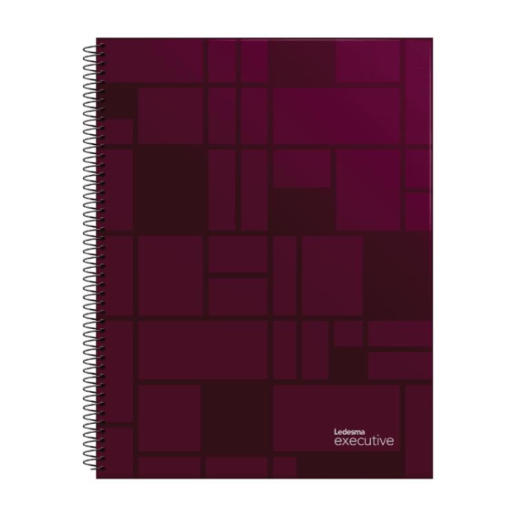Cuaderno Espiral Ledesma Executive Color 22x29cm 84 Hojas Cuadros