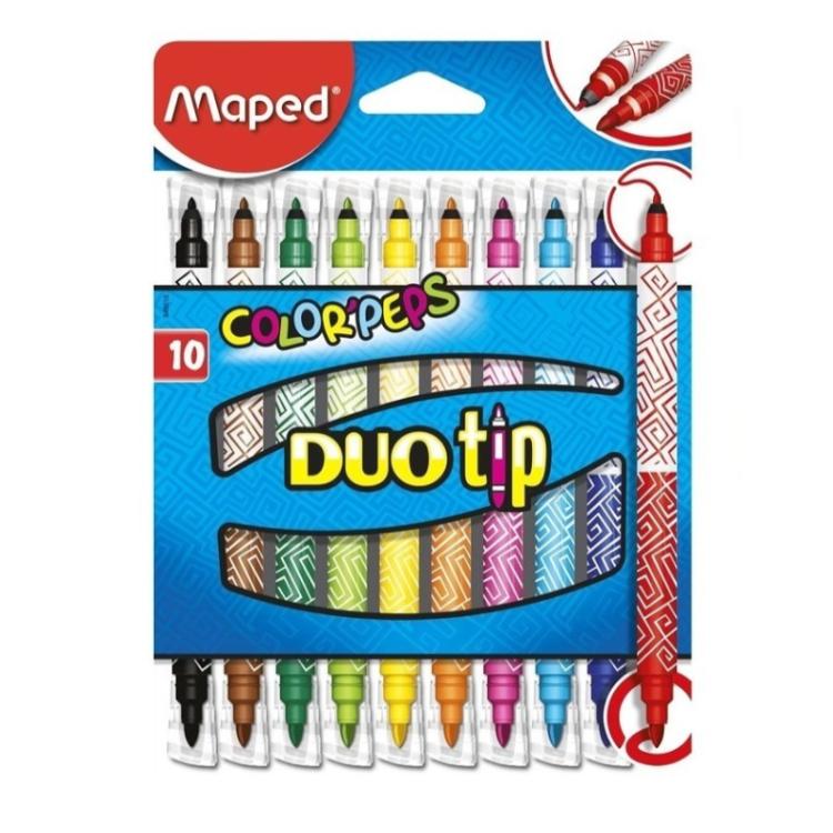 Marcador Maped Color Pep´s Duo Tip x 10 Doble Punta