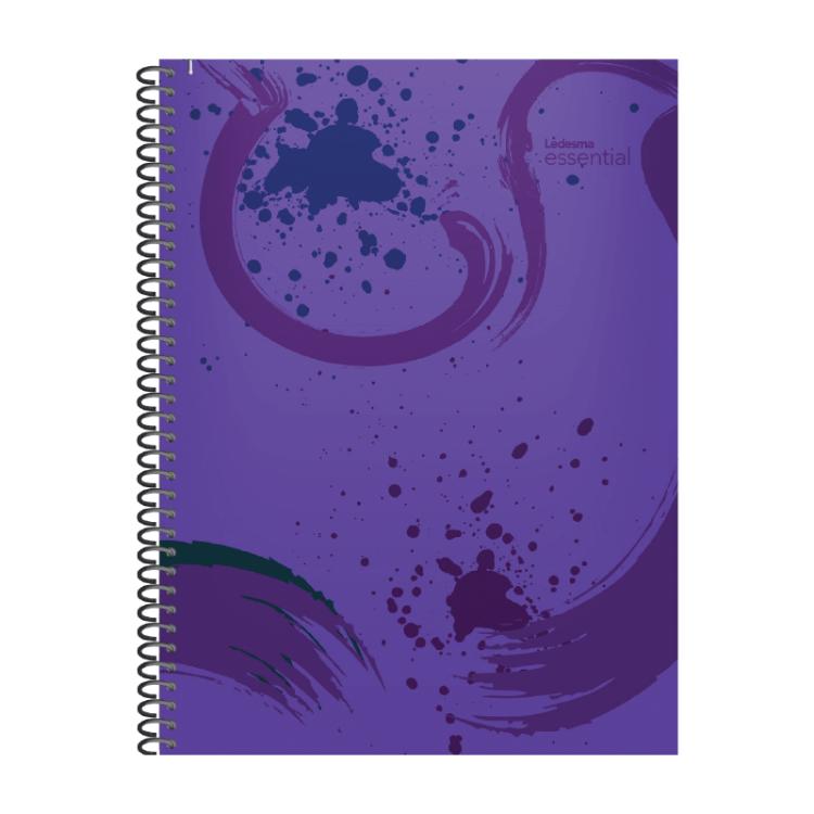 Cuaderno Espiral Essential 2 22x29cm 84 Hojas Rayadas Violeta Art.100847