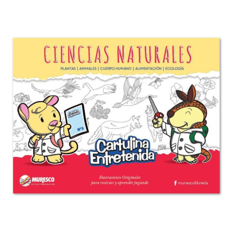 Block De Cartulina Muresco Entretenida Ciencias Naturales 20 Hojas
