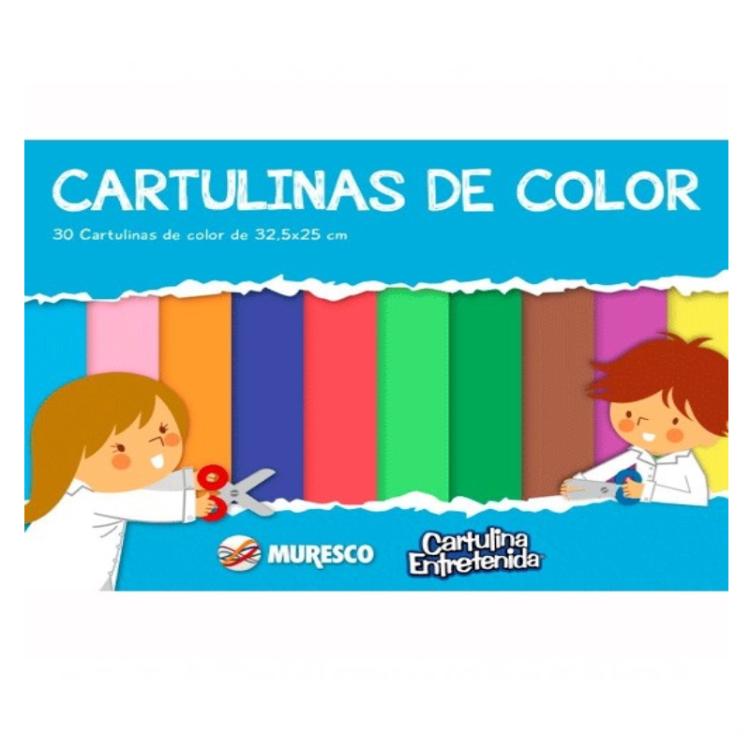 Block De Cartulina Muresco Entretenida Colores 20 Hojas