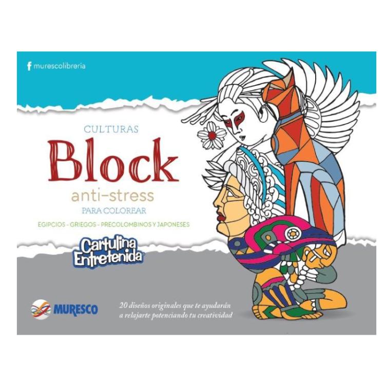 Block De Cartulina Muresco Entretenida Anti Stress 20 Hojas