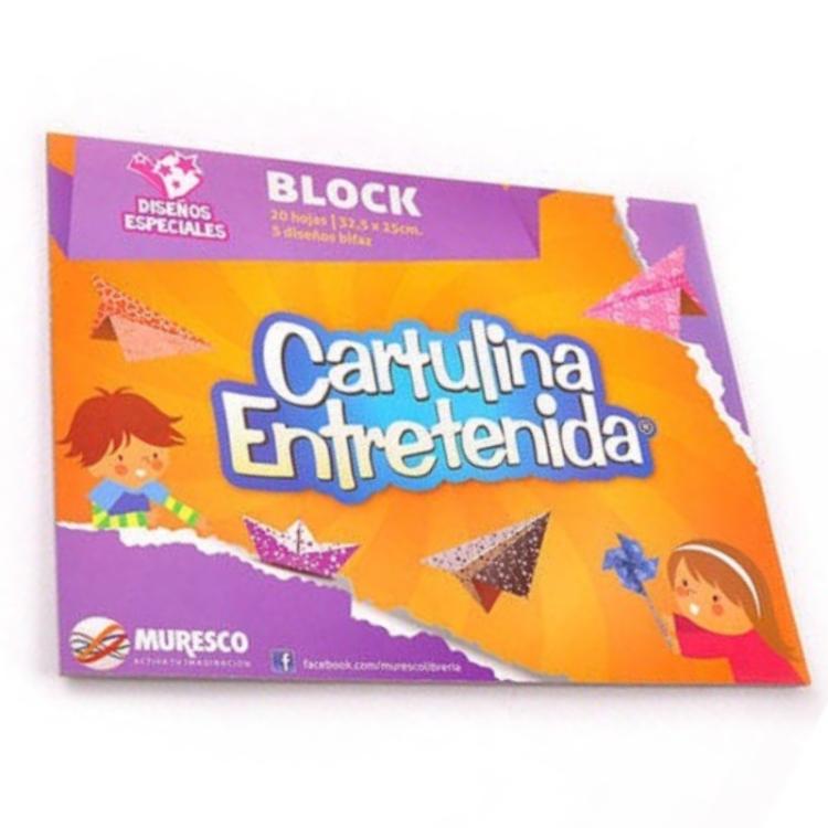 Block De Cartulina Muresco Entretenida Diseños Especiales 20 Hojas
