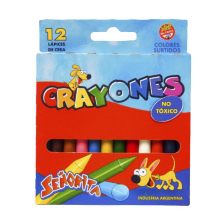 Crayones Señorita X 12 Cortos