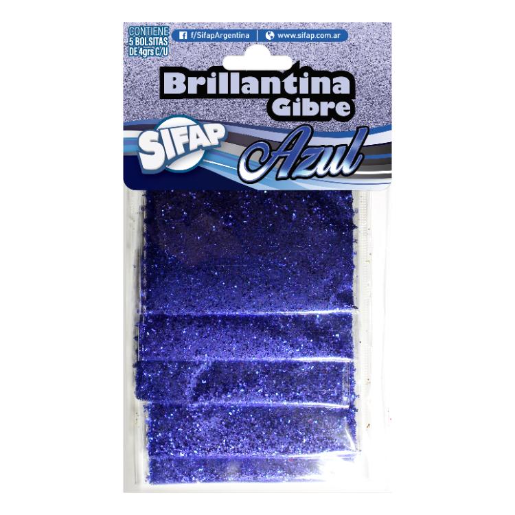 Brillantina Blister X5 Azul Sifap
