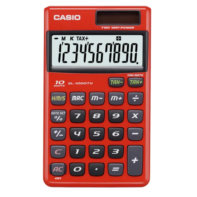 Calculadora Casio Sl 1000 Roja