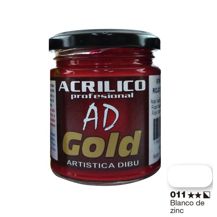 Pintura Acrilica Ad Gold G1 Blanco De Zinc 180 Ml