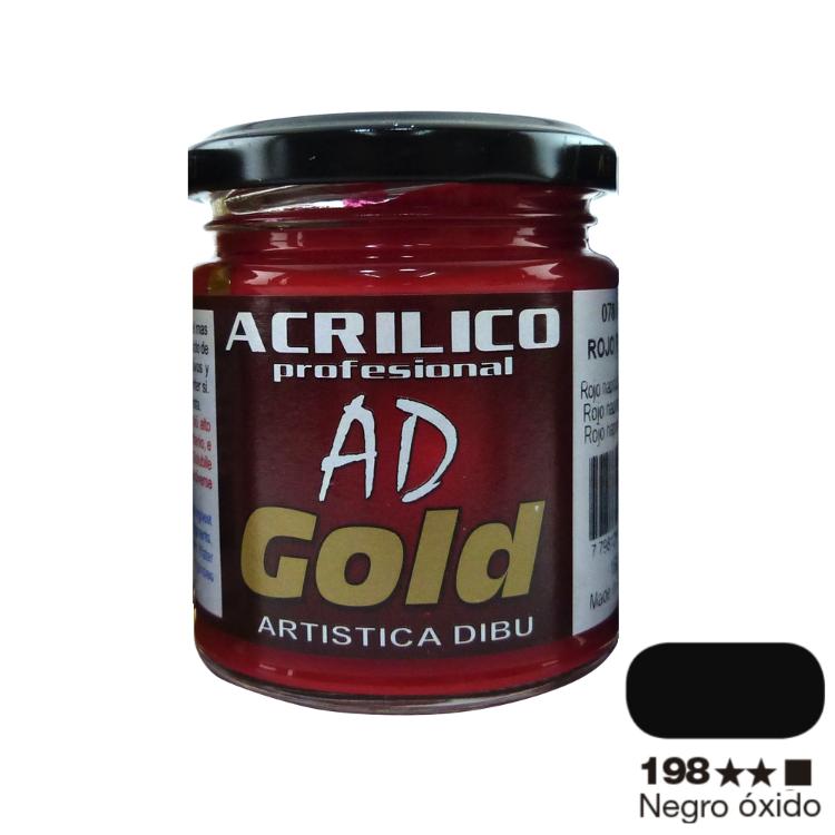 Pintura Acrilica Ad Gold G1 Negro Oxido 180 Ml