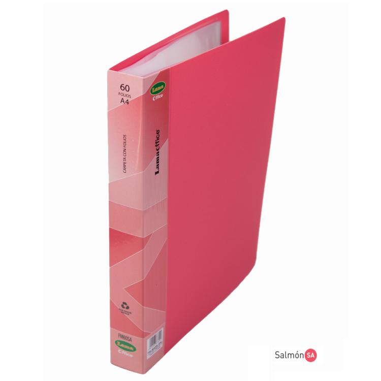 Carpeta Lama 30 Folios Oficio Opaca Salmon