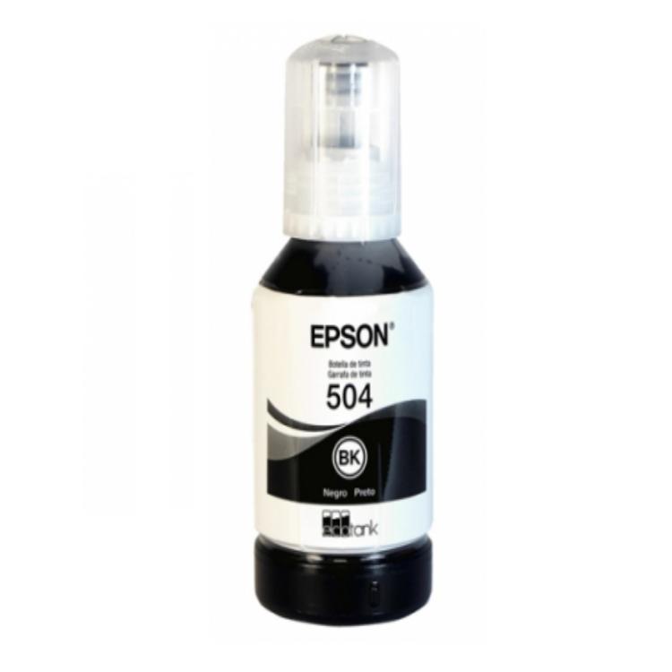 Tinta Epson T 504 Negro 127 Ml Para L4150-l4160-l6161-l6171-l6191