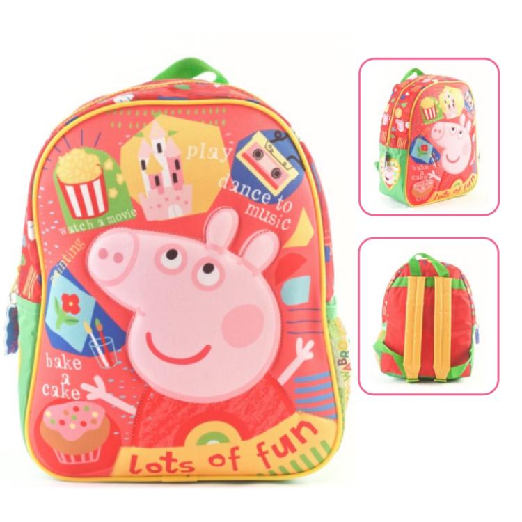 Mochila Wabro 2025 12" Pepa Pig Happy Days Art.55409