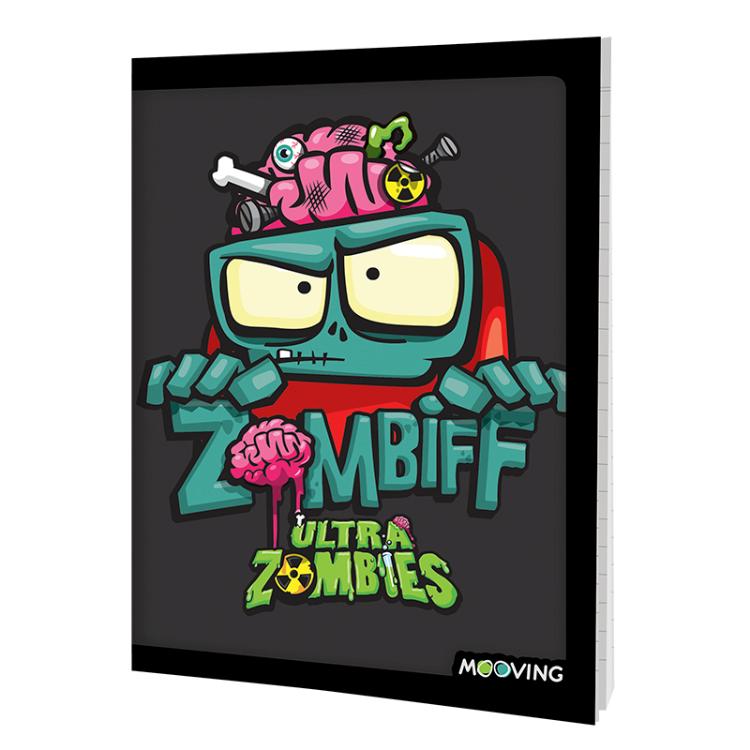 Cuaderno Mooving Tapa Flexible 48 Hojas Zombie Infection
