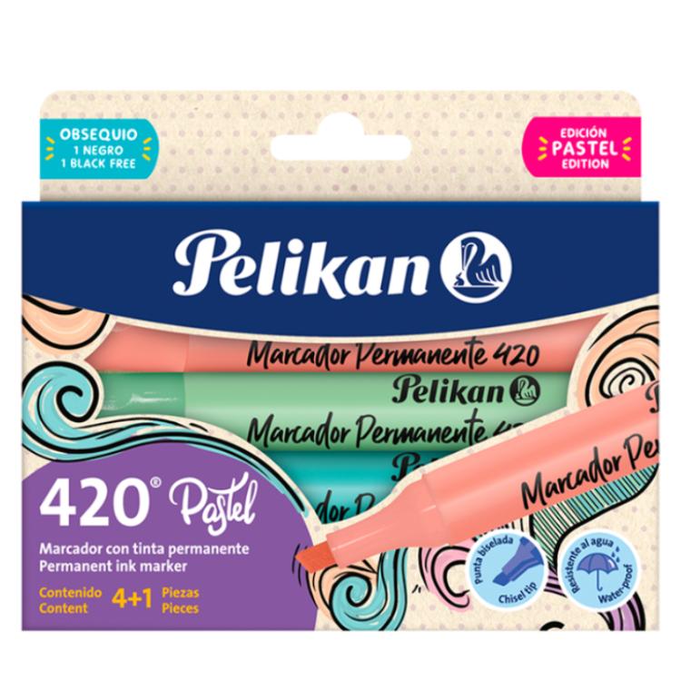 Marcador Pelikan 420 Caja X 5 Pastel