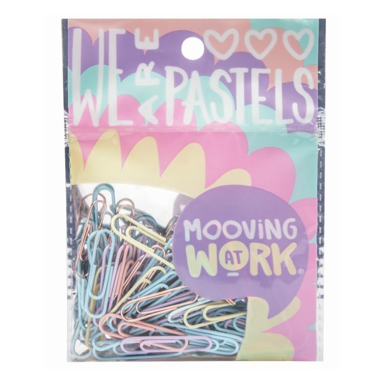 Clips Mooving 33 Mm X 60 Pastel Blister