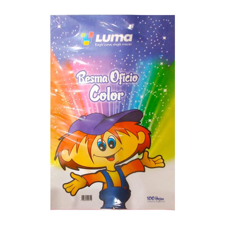 Resma Luma-triunfante Oficio 70 Grs X 100 Hojas Multicolor
