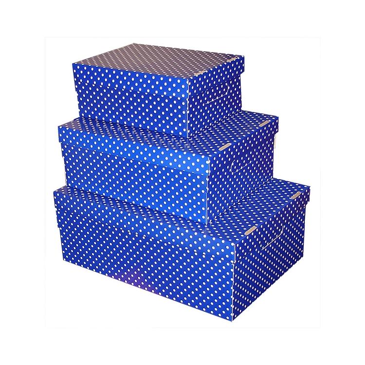 Caja de Archivo Gs Box Pintitas Azul Chica