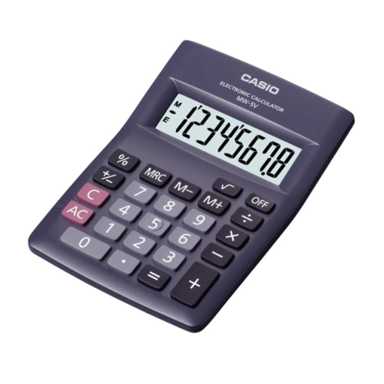 Calculadora Casio MW 5V Negro Art.053-00105