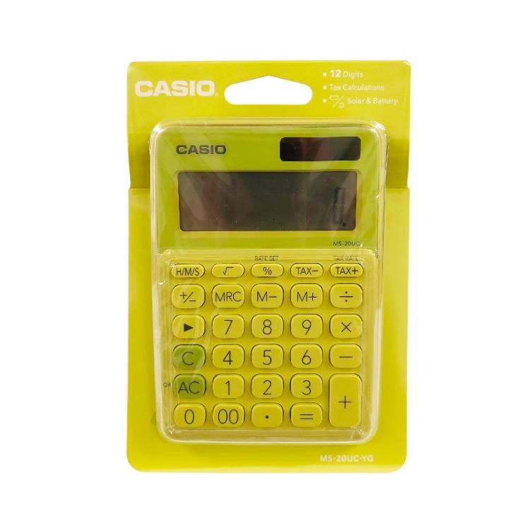 Calculadora Casio MS-20UC-YG Amarillo Art.53-03655