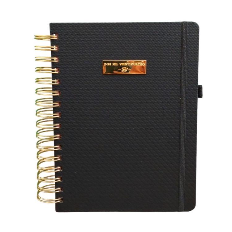 Agenda FW 2025 BPack A5 Simple Black Diaria Espiralada Art.1000046