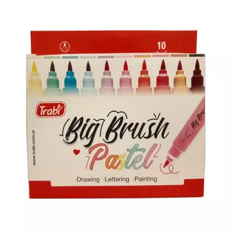 Marcador Trabi Big Brush Pastel x 10 Art.TR15964