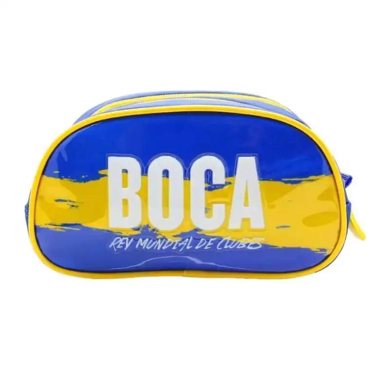Cartuchera Cresko 2024 Boca Juniors Neoprene Boble Cierre Art.BO231