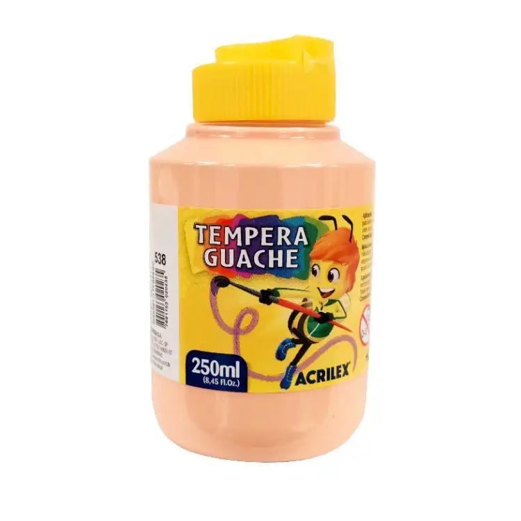 Tempera Acrilex Guache 250 ml Amarillo Durazno Art.02025-0538