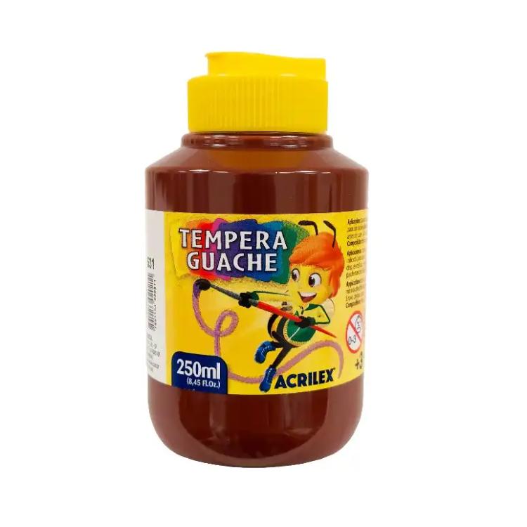 Tempera Acrilex Guache 250 ml Marrón Art.02025-0531