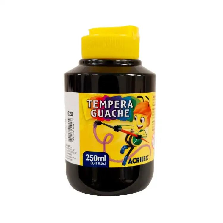 Tempera Acrilex Guache 250 ml Negro Art.02025-0520