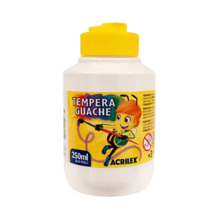 Tempera Acrilex Guache 250 ml Blanco Art.02025-0519