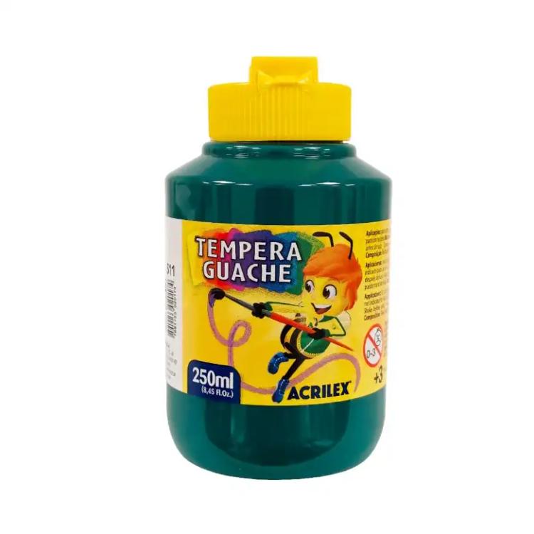 Tempera Acrilex Guache 250 ml Verde Bandera Art.02025-0511