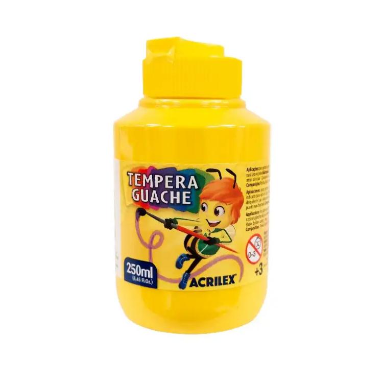 Tempera Acrilex Guache 250 ml Amarillo Art.02025-0505