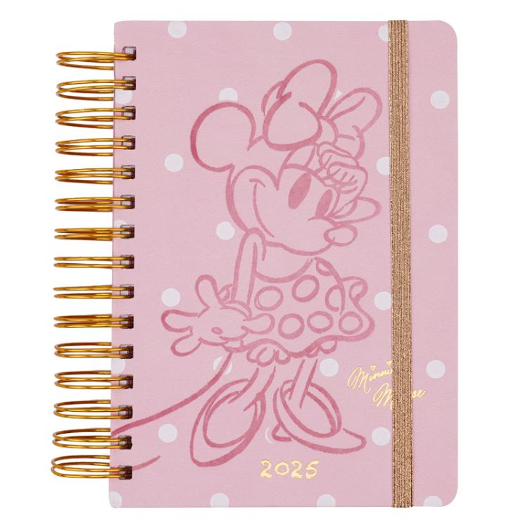 Agenda Mooving 2025 Minnie Mouse 14 x 20 cm Dia por Pagina Art.1418131