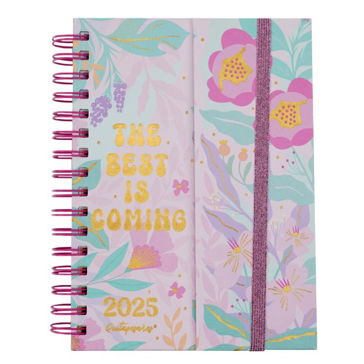 Agenda Mooving 2025 Quitapesares The Best Is Coming 15 x 21 cm 2 Dias por Pagina Art.1404203