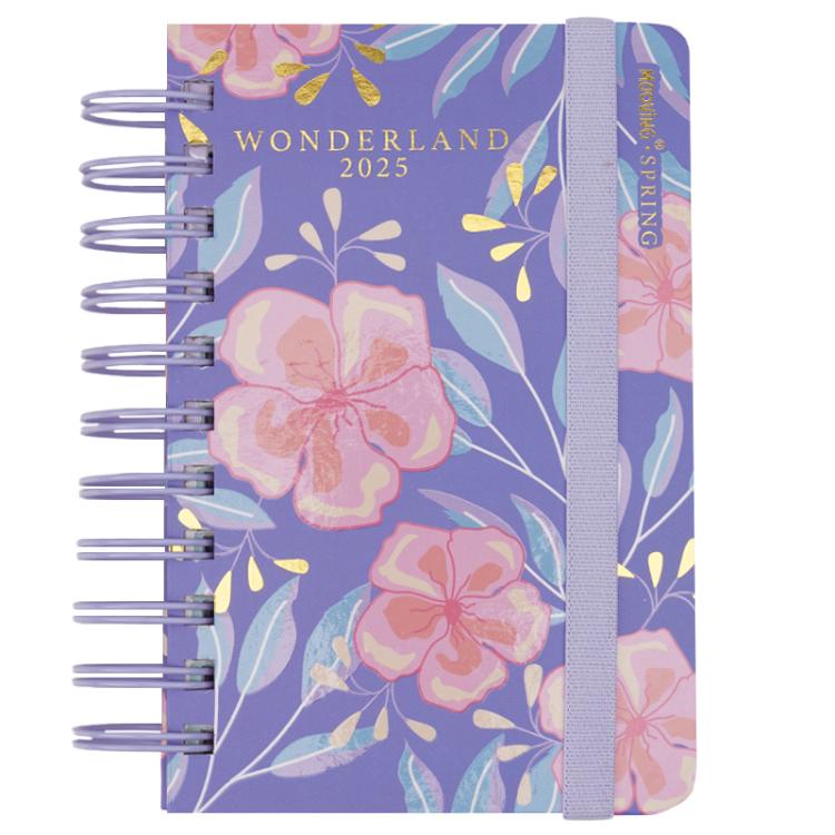 Agenda Mooving 2025 Spring Wonderland Dia Por Pagina Espiralada 10 x 15 cm Art.1403128