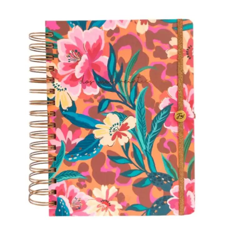 Agenda FW 2025 Trend PrintFlor Diaria Con Espiral 15x21 cm Art.100040