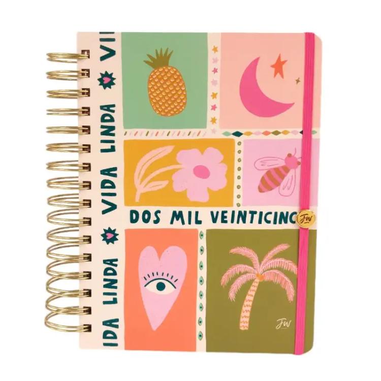 Agenda FW 2025 Trend Vida Linda Diaria Con Espiral 15x21 cm Art.100040