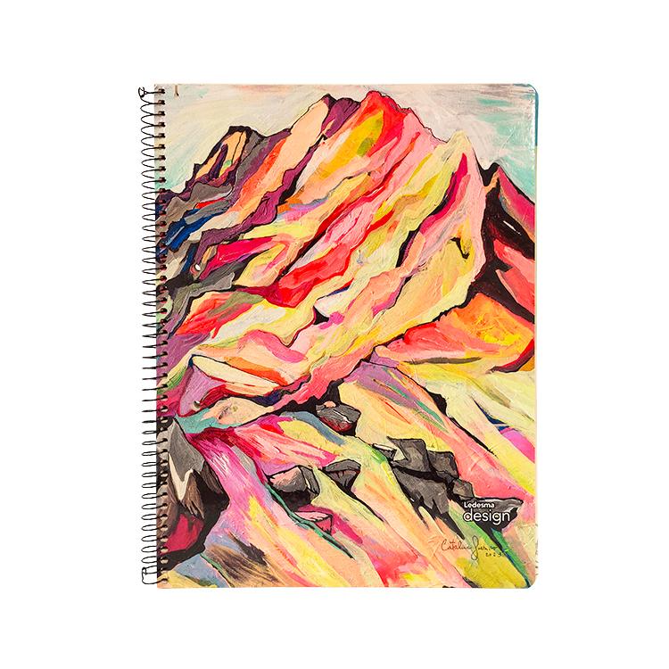 Cuaderno Con Espiral Ledesma Design Nat Ctalina Guerrico Tapa semi Rgida 22 x 29 cm 80 Hojas Rayado Art.106193