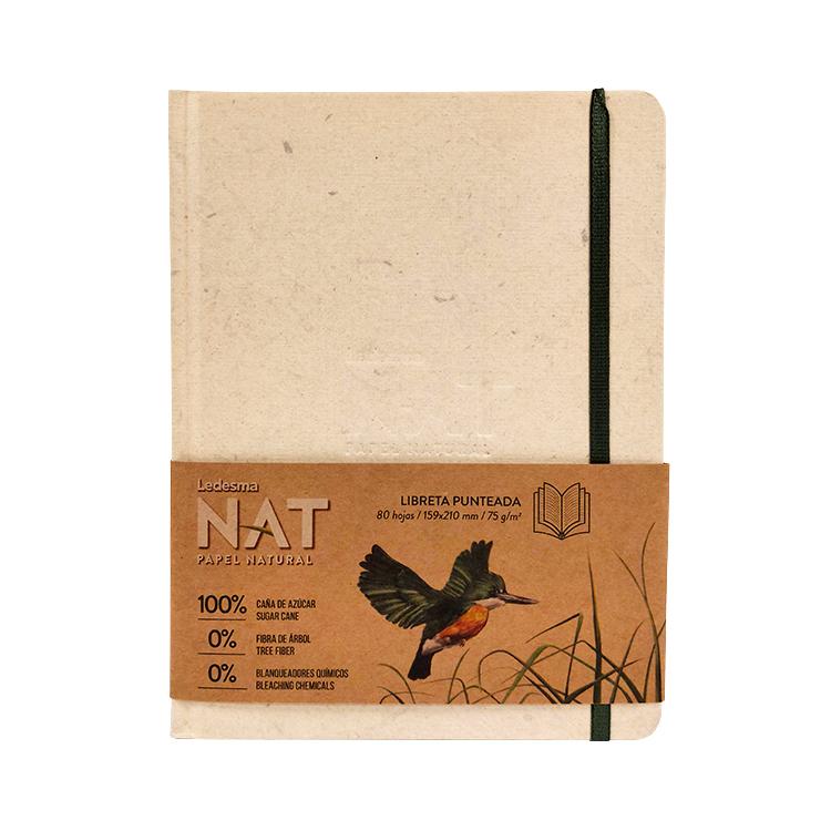 Cuaderno Tapa Dura Ledesma Nat A5 16x21 80 Hojas Punteadas Art.9000250