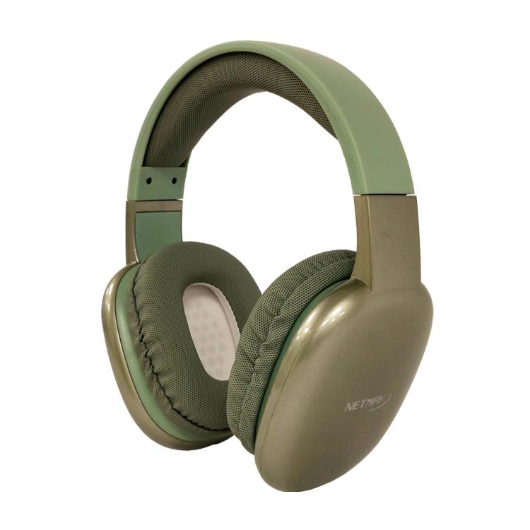 Auriculares Netmak Volt Vincha BT Dual Verde Con Cable y Wireless Art.MN-VOLT-VE