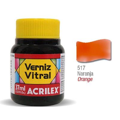 Barniz Vitral Acrilex 517 Naranja 37Cc