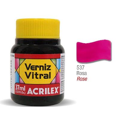 Barniz Vitral Acrilex 537 Rosa 37Cc
