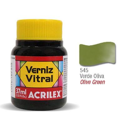 Barniz Vitral Acrilex 545 Verde Oliva 37Cc