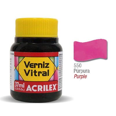 Barniz Vitral Acrilex 550 Purpura 37Cc