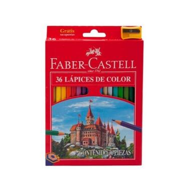 Lapices De Colores Faber Castell X 36 Caja Roja + sacapuntas
