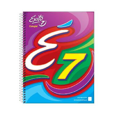 Cuaderno Espiral Exito E7 Colegial 21 x 27 cm Tapa Dura 100 Hojas Rayado