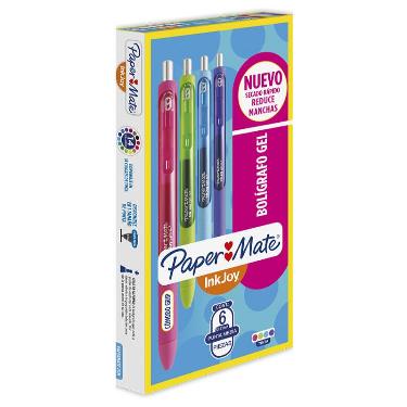 Boligrafo Paper Mate Inkjoy Gel Colores Surtidos Por Unidad